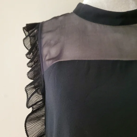 Pinko Silk Ruffle Blouse - Picture 3 of 14